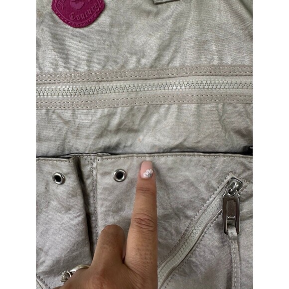 Juicy Couture Metallic 8 Compartment Medium Tote Shoulder Bag With Charm - Picture 10 of 12